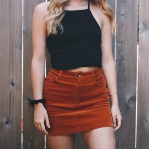 Forever 21 Corduroy Brown/Camel Mini Skirt